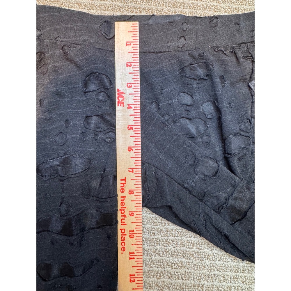 Punk‎ Rave Black Distressed Textured Skinny Pants NWT Goth Grunge Cyberpunk Alt - Picture 9 of 11